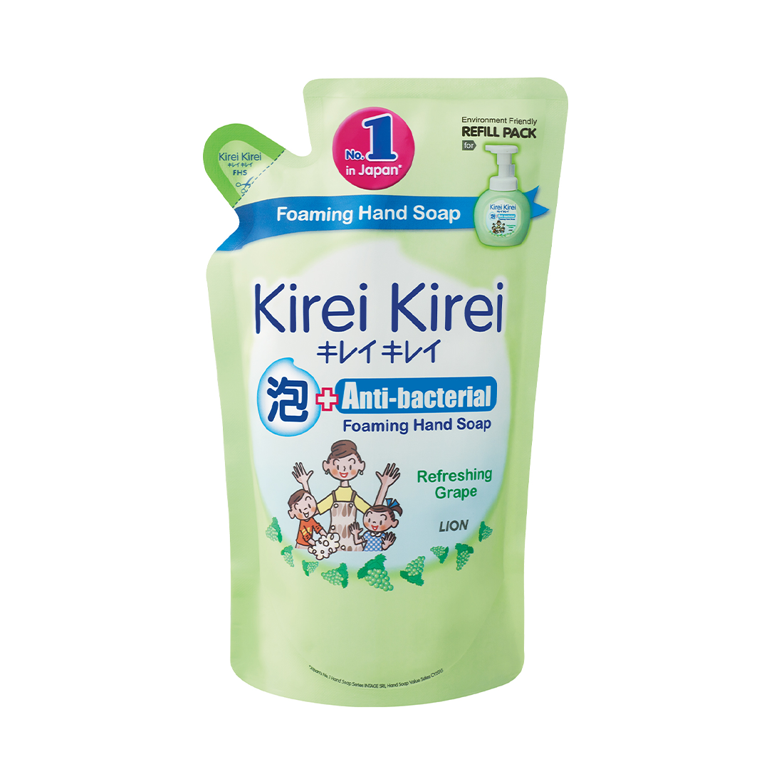 Kirei Kirei Anti Bacterial Foaming Hand Soap Refill 200ml Refreshing Grape