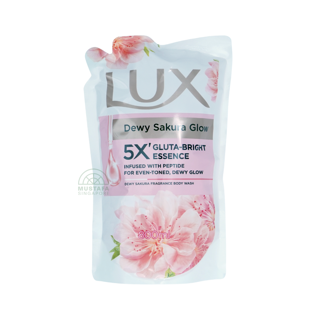 Lux Liquid Body Wash Dewy Sakura Glow Refill 800ml