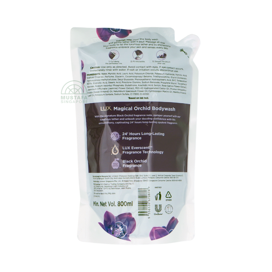 Lux Liquid Body Wash Magical Orchid Refill 800ml