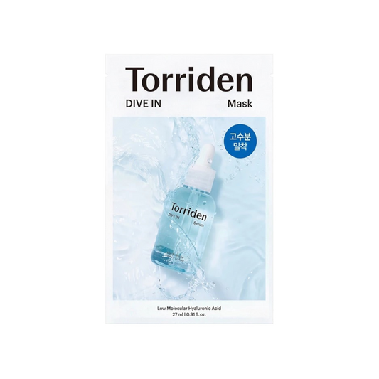Torriden DIVE-IN Low Molecular Hyaluronic Acid Mask Pack 10s