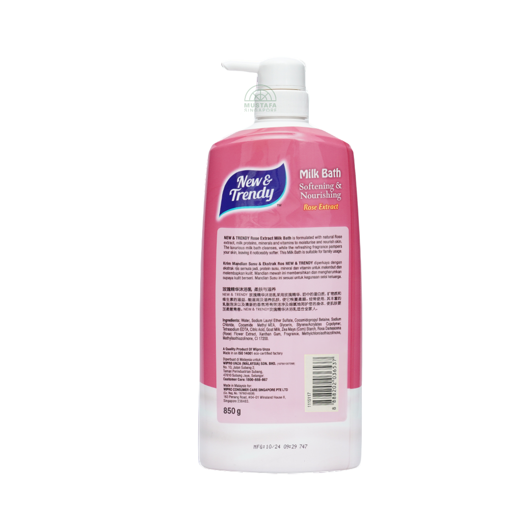 New Trendy Shower Cream Rose Extract 950ml