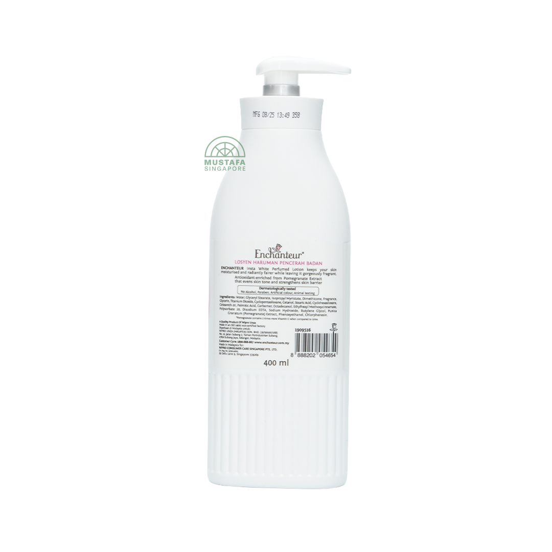 Enchanteur Hand and Body Lotion Instant Whitening Romantic 400ml