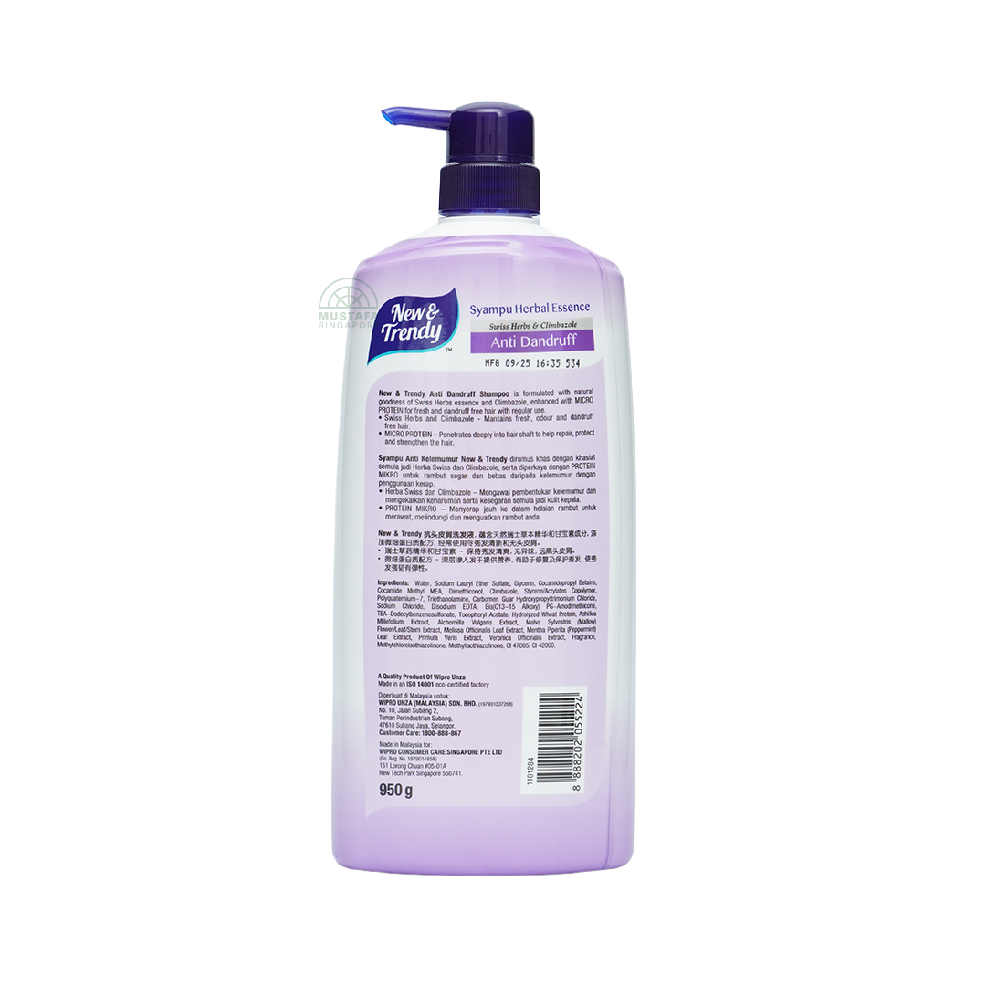 New Trendy Shampoo Anti Dandruff 950ml