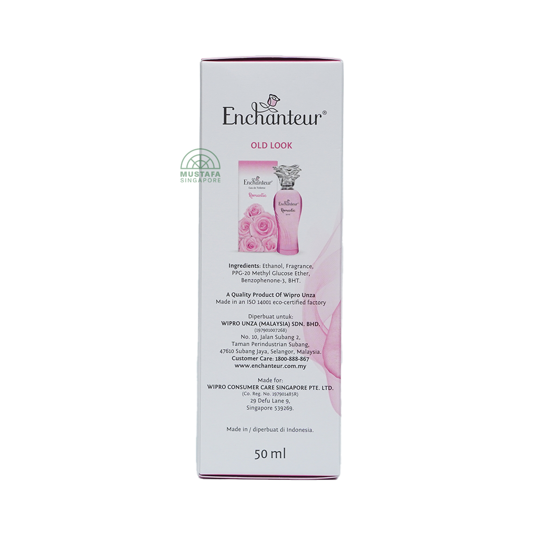 Enchanteur Eau de Toilette Spray Romantic 50ml + 50g Talc Romantic