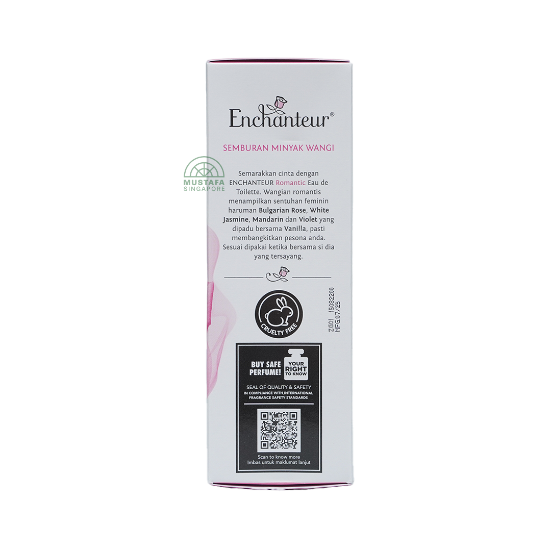 Enchanteur Eau de Toilette Spray Romantic 50ml + 50g Talc Romantic