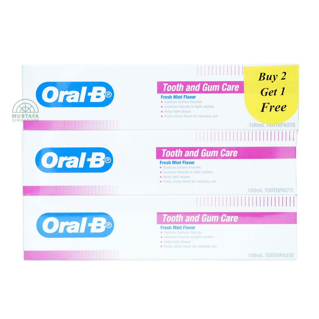 Oral B Toothpaste Regular 100ml 2s + 1s