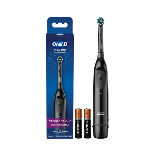 Oral B Pro Battery Toothbrush Cross Action Black