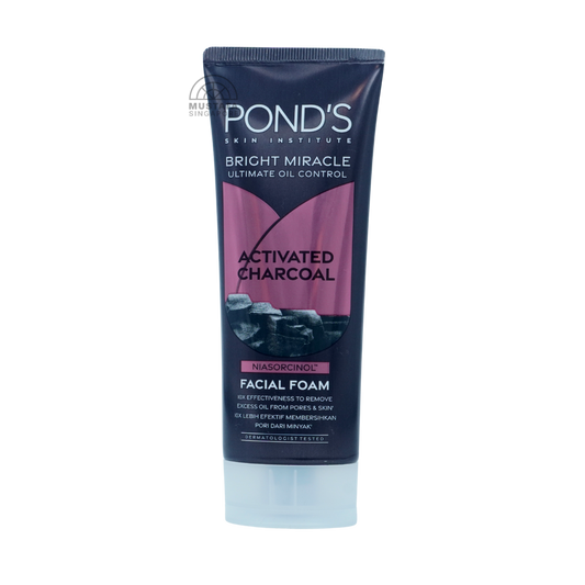 Ponds Bright Miracle Activated Charcoal Niasorcinol Facial Foam 100ml