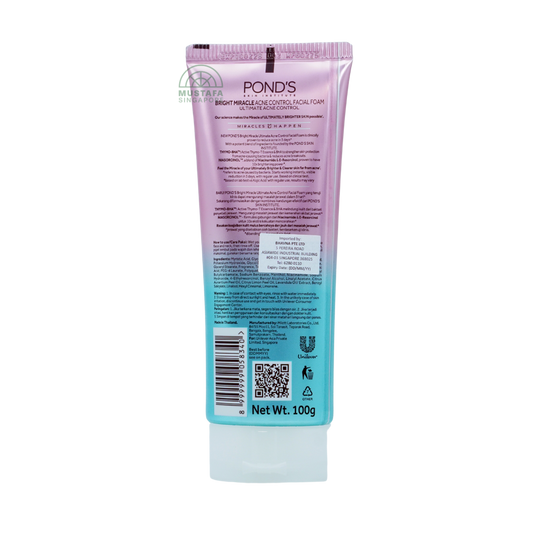 Ponds Bright Miracle Thymo-bha Niasorcinol Facial Foam 100ml