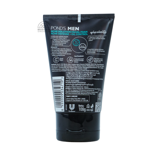 Ponds Men Acne Solution Facial Foam 100ml