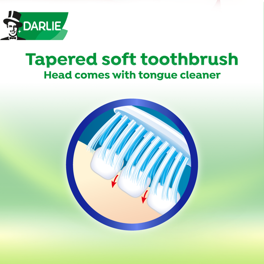 Darlie Soft & Clean Soft Bristles Toothbrush Value Pack 5s
