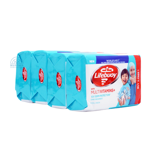 Lifebuoy Bar Soap With Multivitamins Cool Fresh Value Pack 4 x 100g