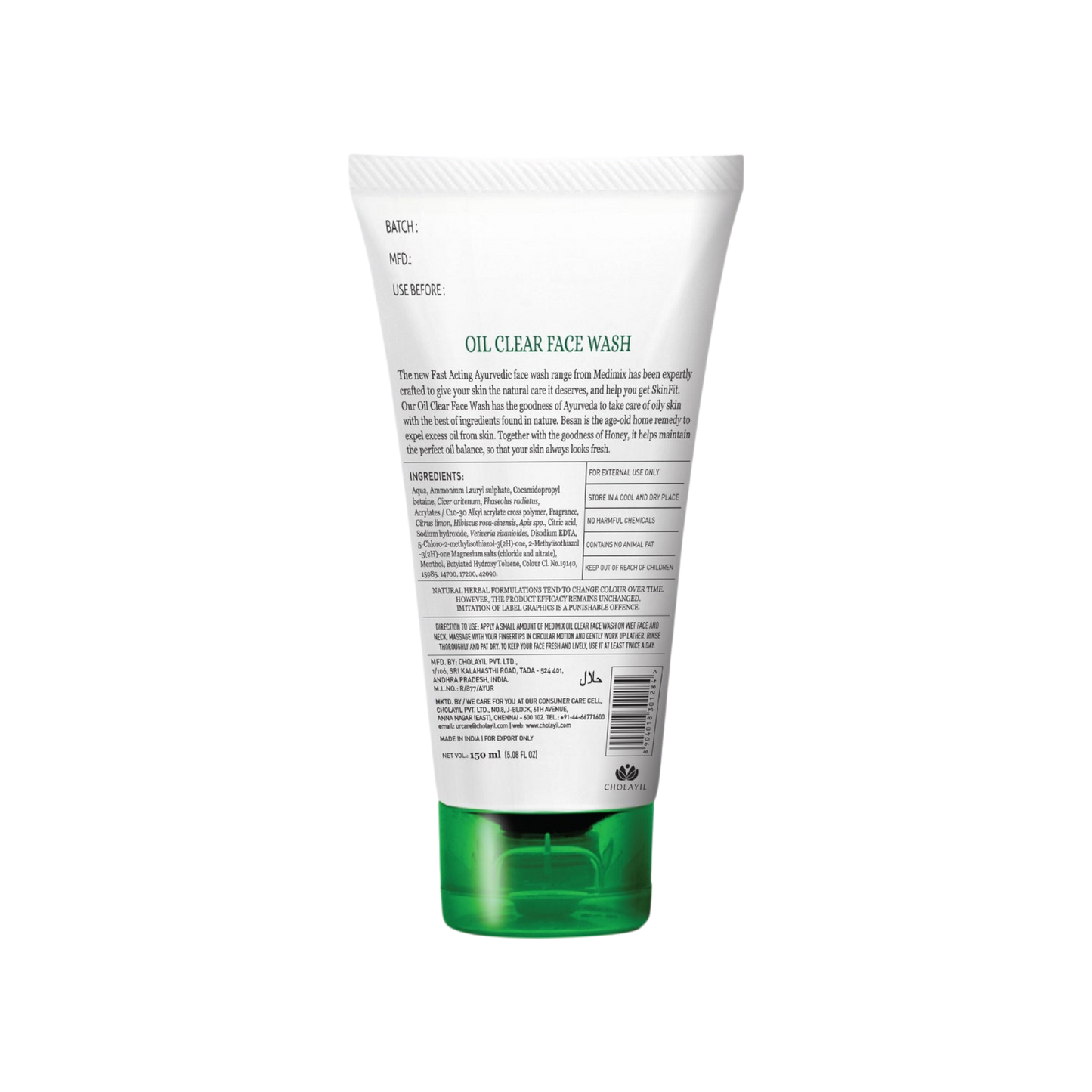 Medimix Ayurvedic Oil Clear Face Wash 150ml