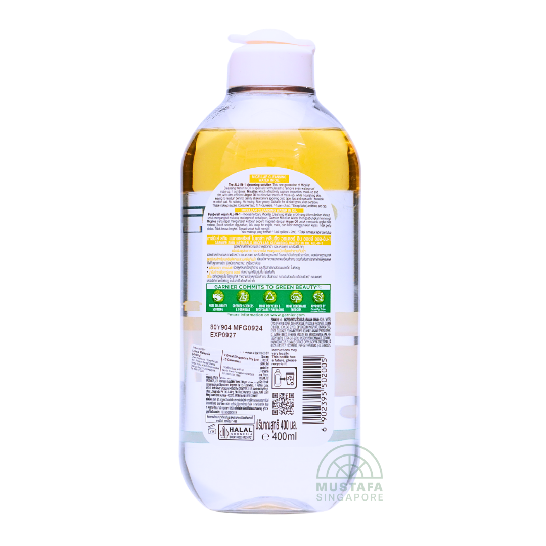 Garnier Skin Naturals Micellar Cleansing Water In Oil All-In-1 400ml