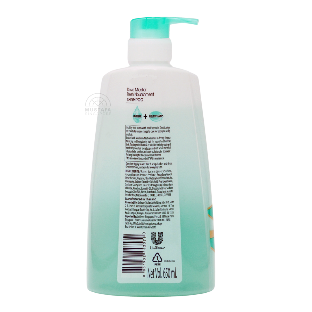 Dove Micellar Shampoo Fresh Nourishment 650ml