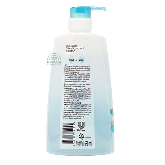 Dove Micellar Volume Nourishment Shampoo 650ml