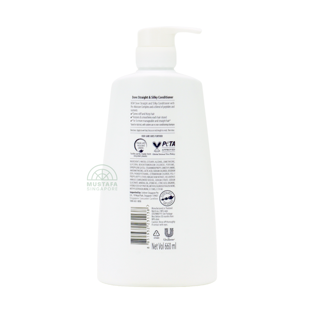 Dove Hair Conditioner Straight & Silky 650ml