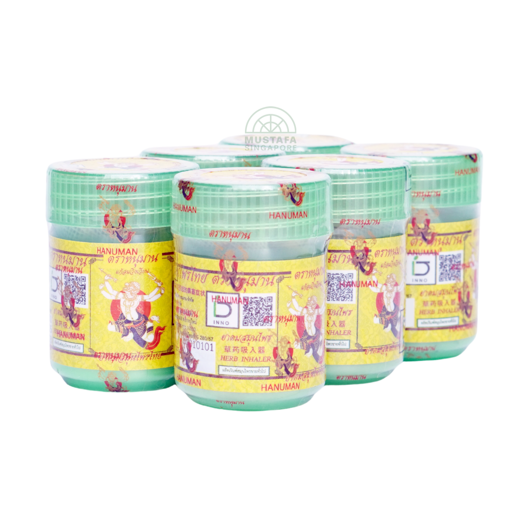 Hanuman Thai Herbal Inhaler Green 6s