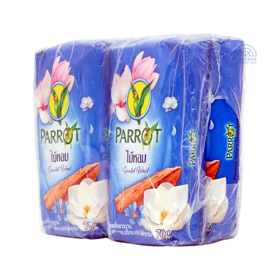 Parrot Soap Scented Wood 70g x 4s