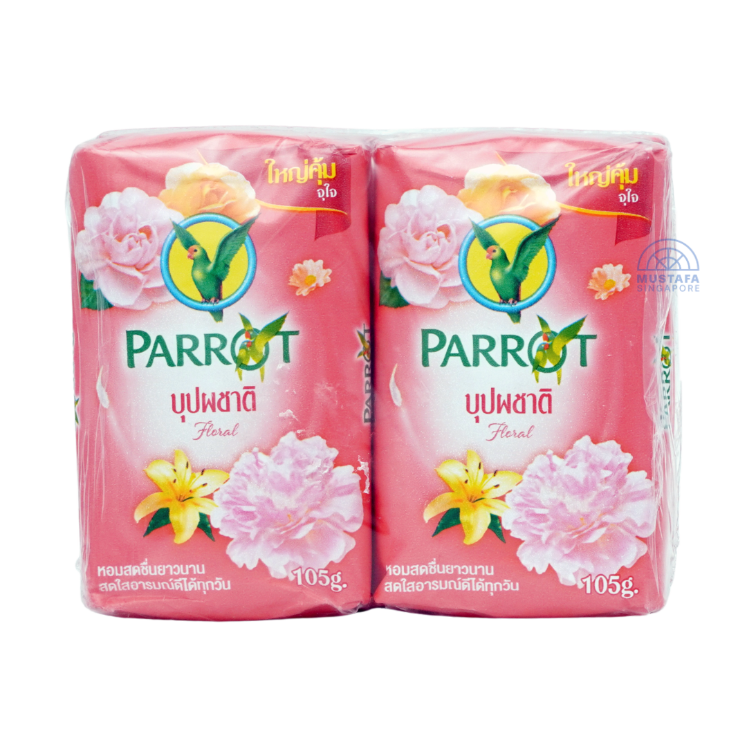 Parrot Soap Floral 105g x 4s
