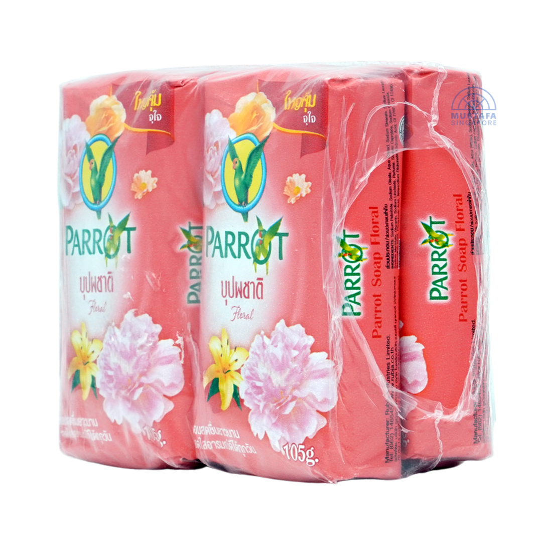 Parrot Soap Floral 105g x 4s