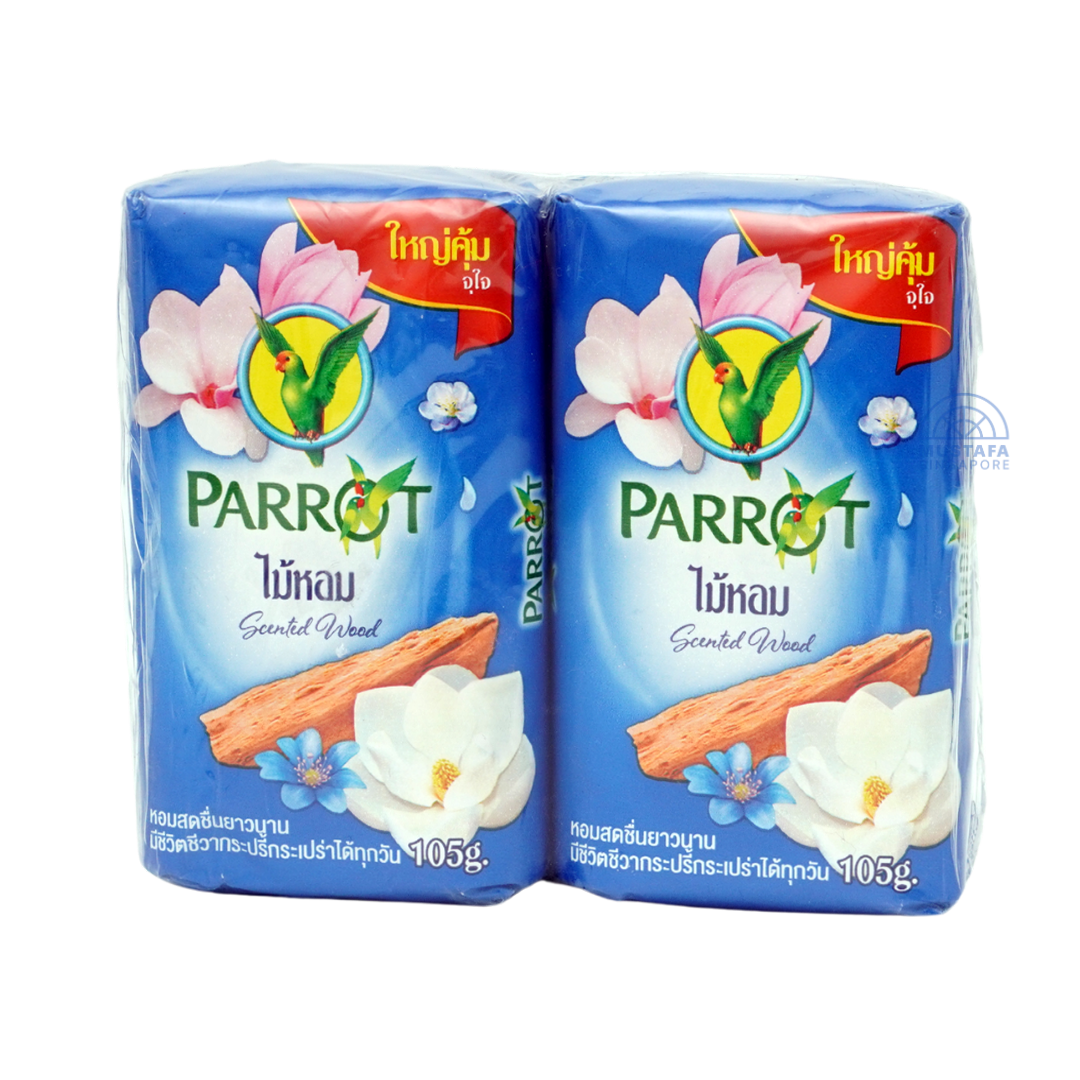 Parrot Soap Scented Wood 105g x 4s