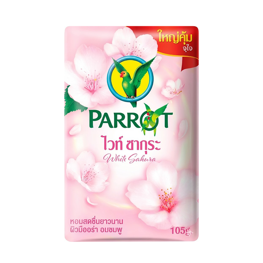 Parrot Soap White Sakura 105g x 4s