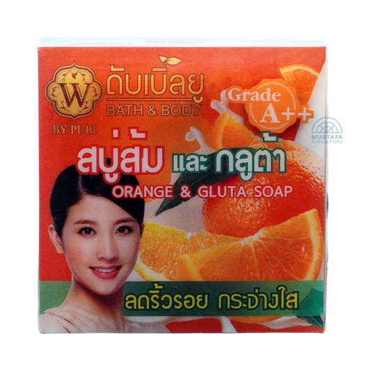 Double U Orange & Gluta Soap 65g