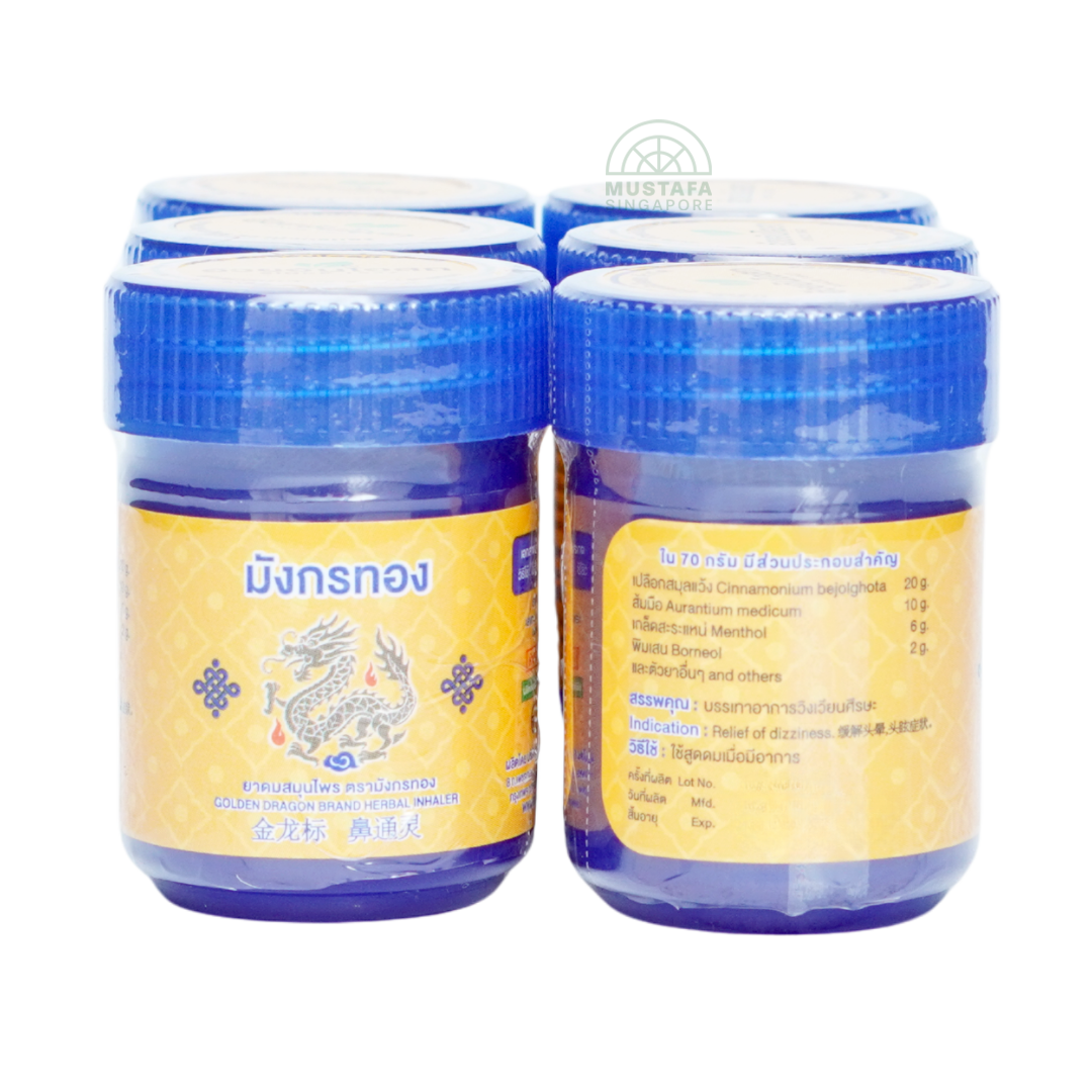 Golden Dragon Brand Herbal Inhaler 6s