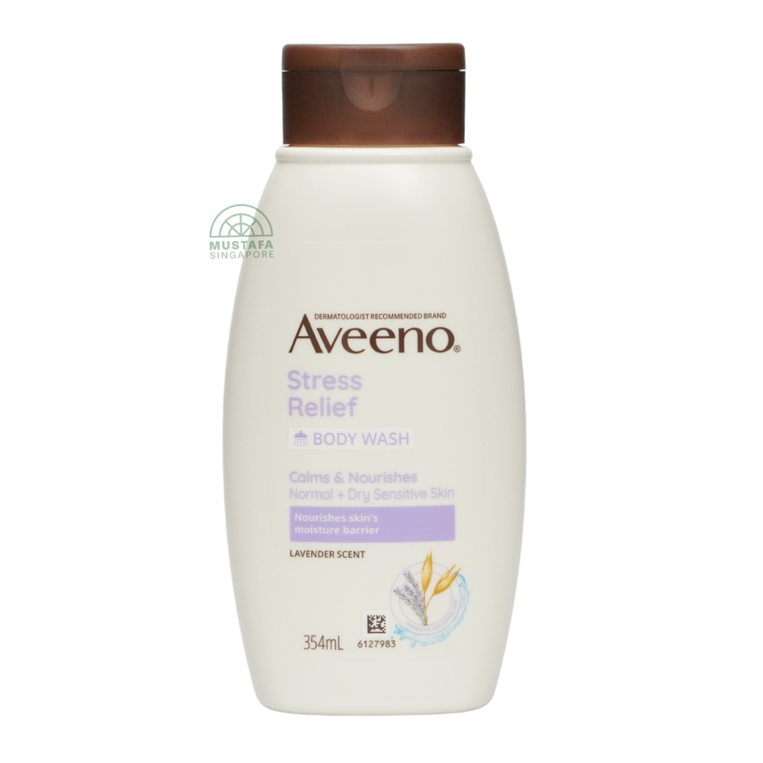 Aveeno Stress Relief Body Wash Lavender Scent 354ml