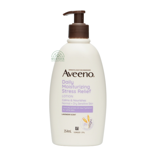 Aveeno Daily Moisturising Stress Relief Lotion Lavender Scent 354ml