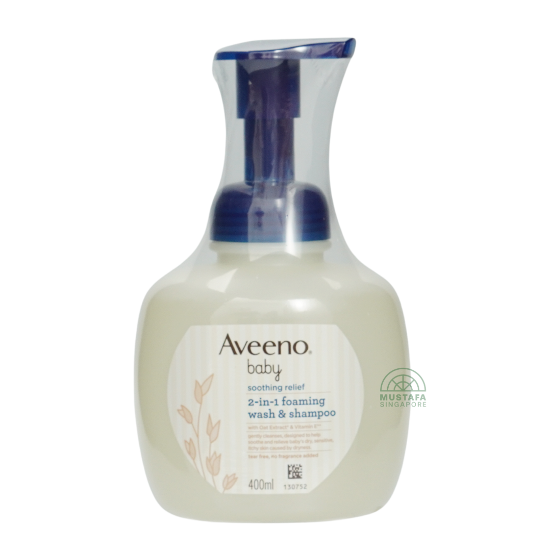 Aveeno Baby 2-in-1 Foaming Wash & Shampoo 400ml