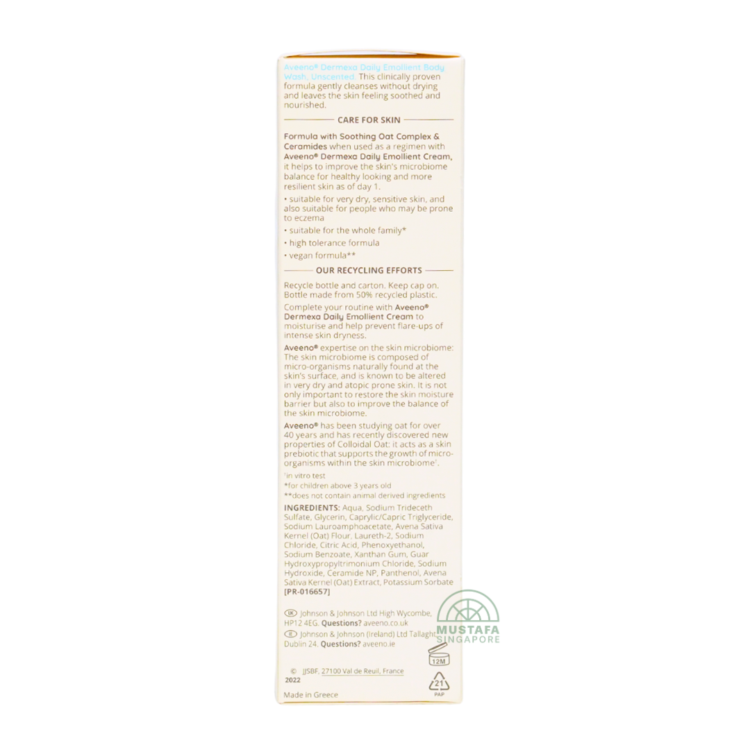 Aveeno Dermexa Daily Emollient Body Wash 300ml