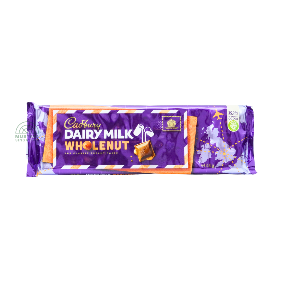 Cadbury Dairy Milk Wholenut Chocolate Bar 300g