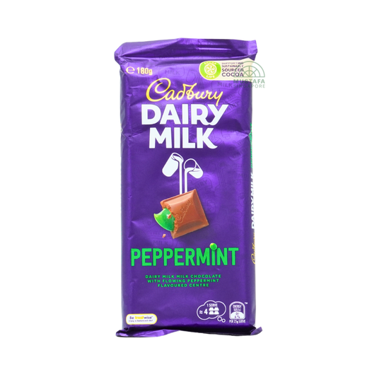 Cadbury Dairy Milk Peppermint Milk Chocolate Bar 180g