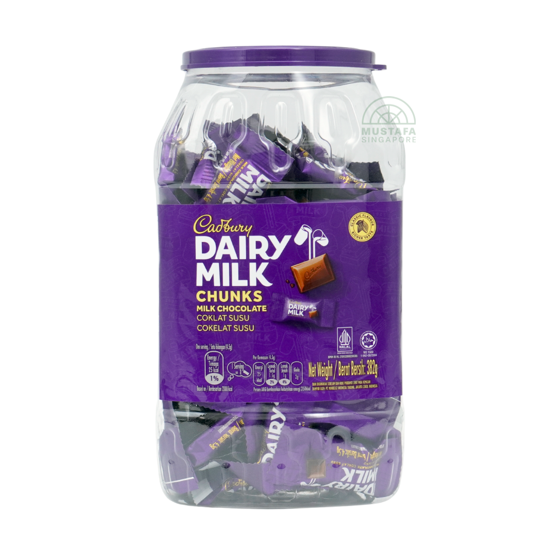 Cadbury Dairy Milk Chunks Milk Chocolates 382g