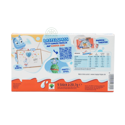 Kinder Haselnuss Happy Hippo 20.7g x 5s