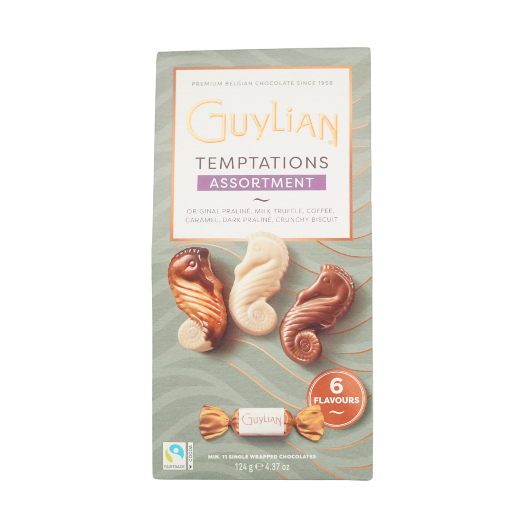 Guylian Temptations Assortment Box Single Wrapped Chocolates 124g