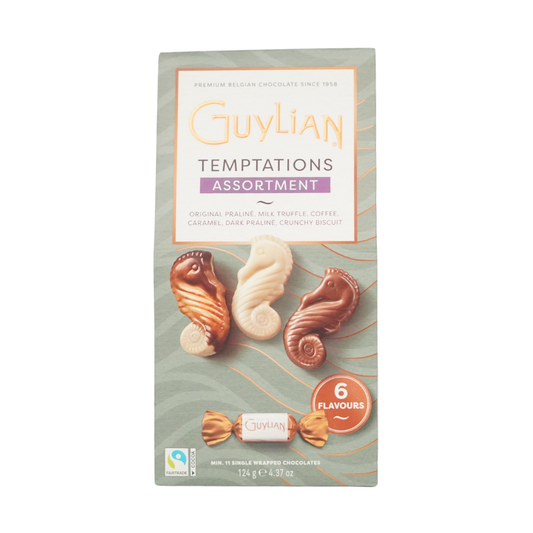 Guylian Temptations Assortment Box Single Wrapped Chocolates 124g