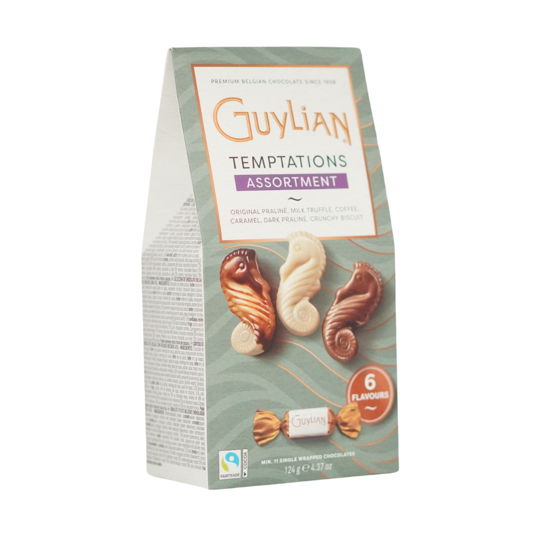 Guylian Temptations Assortment Box Single Wrapped Chocolates 124g