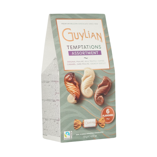 Guylian Temptations Assortment Box Single Wrapped Chocolates 124g