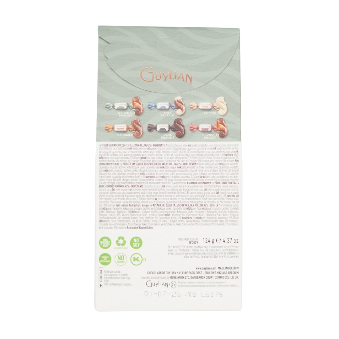 Guylian Temptations Assortment Box Single Wrapped Chocolates 124g