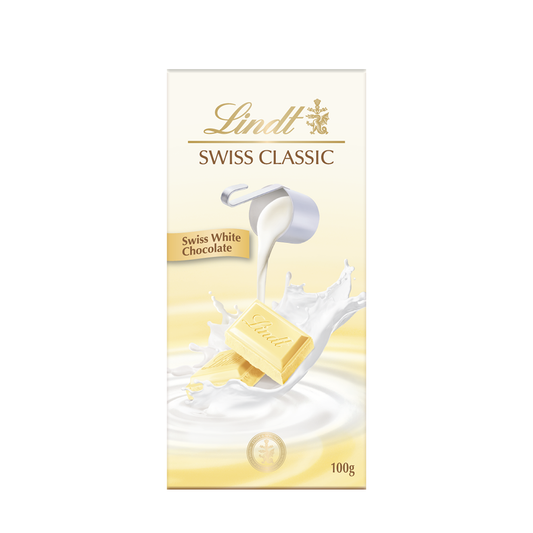 Lindt Swiss Chocolate White Chocolate Bar 100g