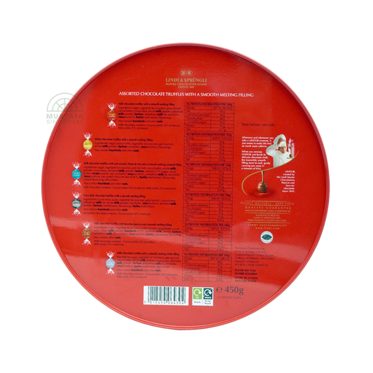 Lindt Lindor Assorted Chocolate Truffles with a Smooth Melting Filling 450g