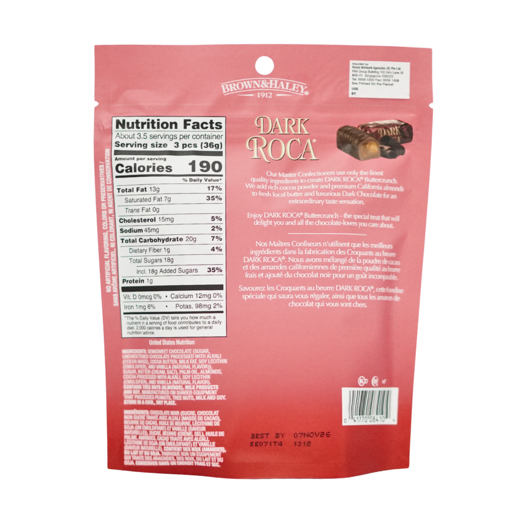 Brown & Haley Dark Roca Buttercrunch Pouch 127g