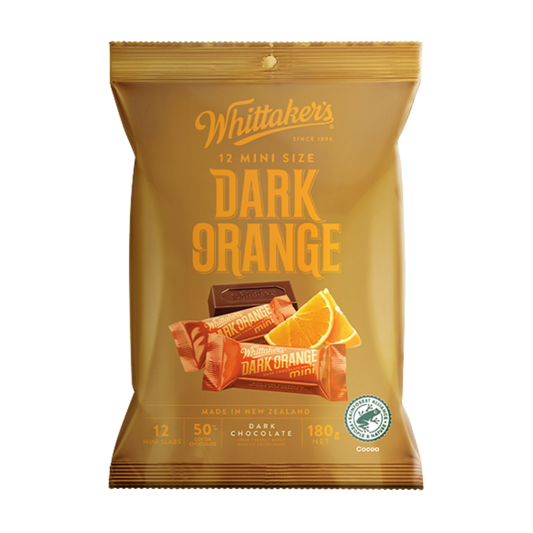 Whittaker's Dark Orange 12 Mini Size 180g