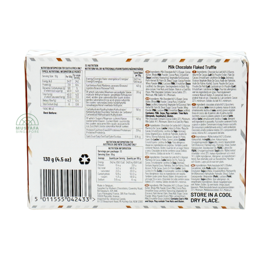 Walkers Chocolate Belgian Chocolate Flaked Truffles 130g