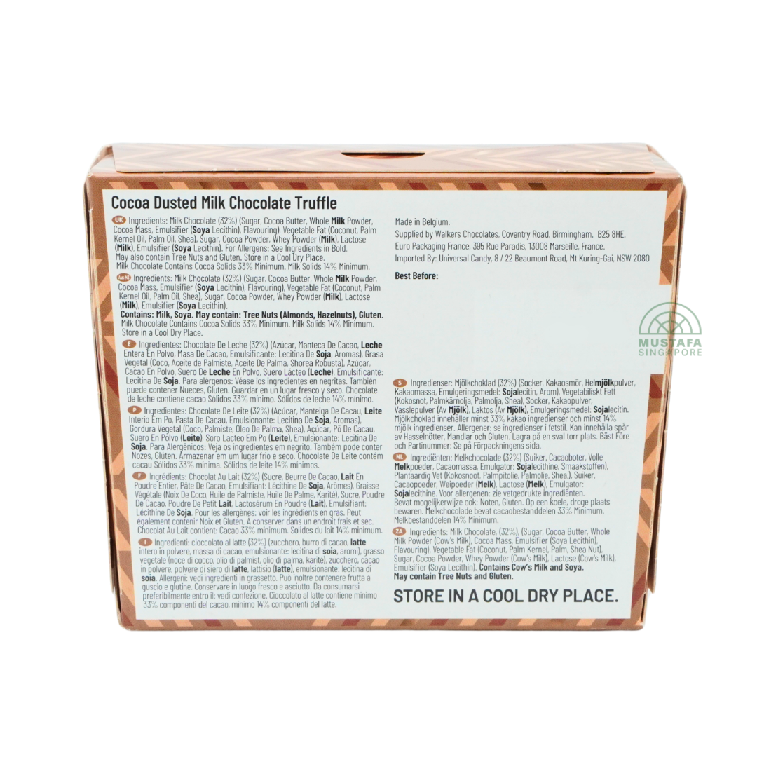 Walkers Chocolate Belgian Chocolate Dusted Truffles 150g