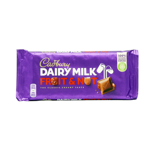 Cadbury Dairy Milk Fruit & Nut Chocolate Bar 110g