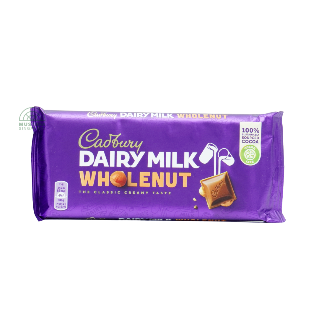 Cadbury Dairy Milk Wholenut Chocolate Bar 120g